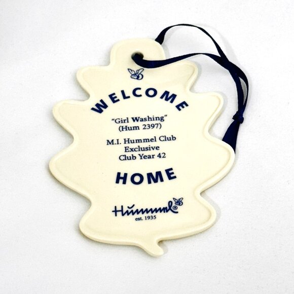 M.I. Hummel Club Exclusive Ornament "Girl Washing" Hum 2397 Club Year 42 - Picture 2 of 4